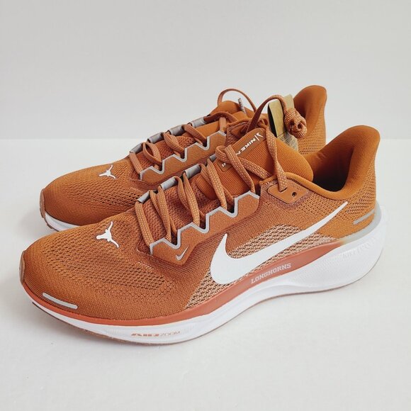 NEW Nike Air Zoom Pegasus 41 Texas Longhorn Running Shoes FZ5145-800 Size 9